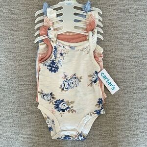 Carter's Floral Baby Bodysuits Set